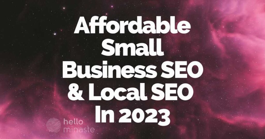 affordable small business seo local seo